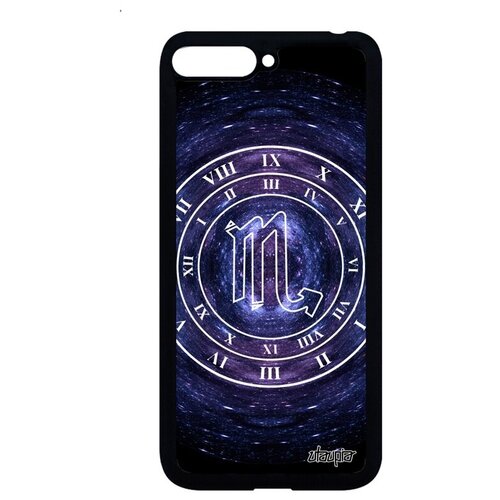 фото Противоударный чехол на телефон // huawei y6 2018 // "зодиак скорпион" horoscope дизайн, utaupia, синий