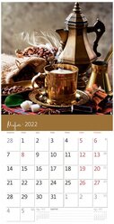 Календарь настенный моноблочный, 2022 Кофе