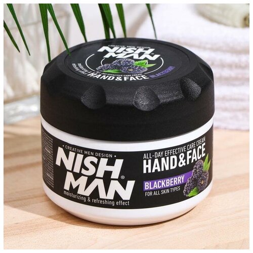 Ежевичный крем для лица и рук NISHMAN HAND & FACE CREAM, 300 мл крем для лица и рук nishman classic 300 мл