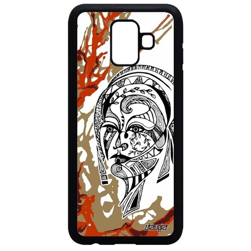 фото Красивый чехол на смартфон // galaxy a6 2018 // "портрет женщины" лицо этнический, utaupia, цветной
