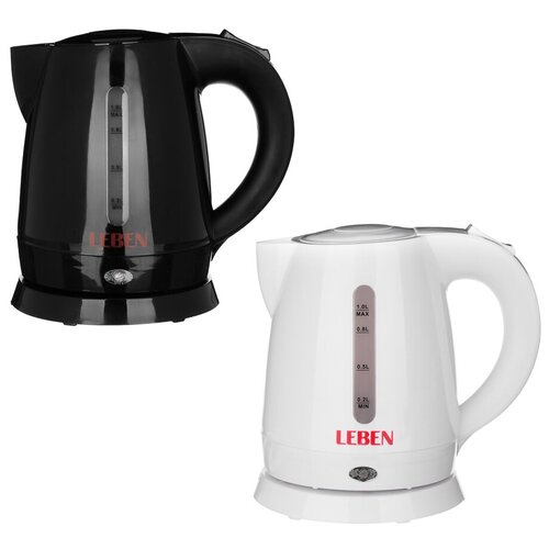 LEBEN Чайник электрический 10л 1350Вт скрытый нагрэлемент пластик 2 цвета 117000₽