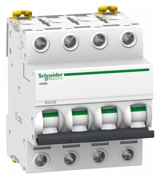 IC60N 4P 16А Автоматический выключатель 4-полюсный, 16А, 6кА (хар-ка B) Schneider Electric, A9F78416