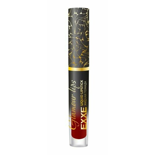 EXXE Губная помада жидкая Glamour lips, тон 04 Мягкий винный, 3 мл