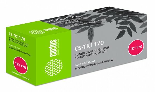 Картридж cactus CS-TK1170, 7200 стр, черный