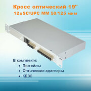 Кросс оптический стоечный СКРУ-1U19-A12/24-SC-MM50 (укомплектованный)