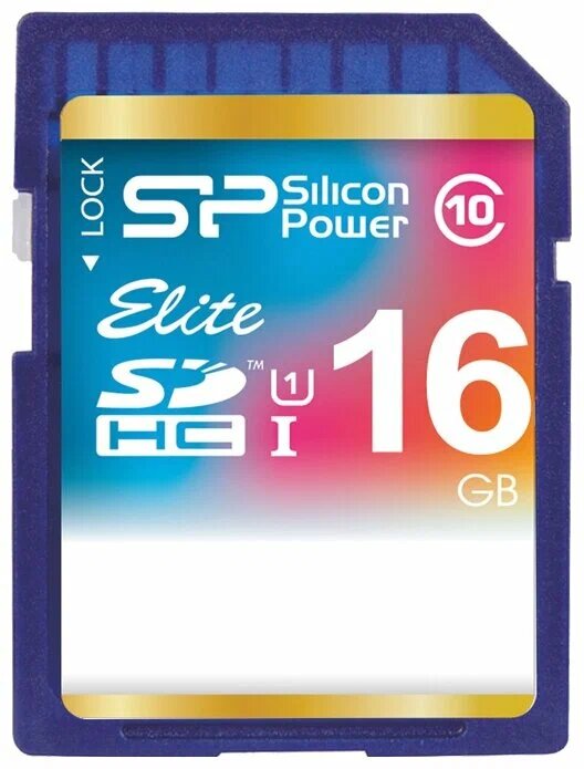 Флеш карта SD 16GB Silicon Power Elite SDHC Class 10 UHS-I