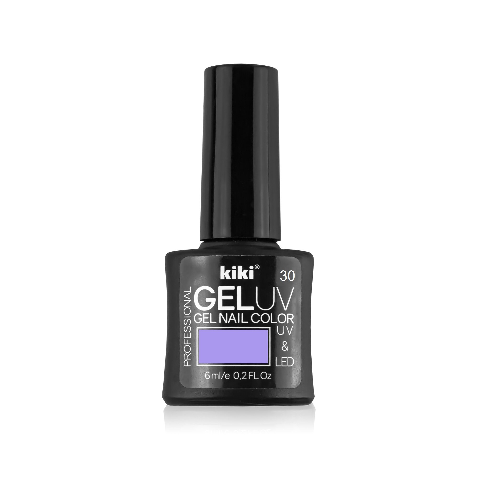 Гель-лак для ногтей KIKI оттенок 30 GEL UV&LED, пастельно-лиловый, 6 мл