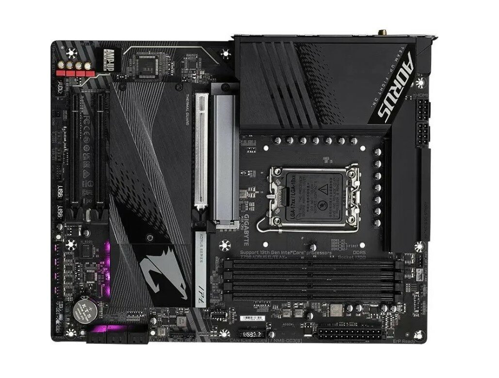 Материнская плата GIGABYTE Z790 AORUS ELITE DDR4 (LGA1700/Z790/4xDDR4/PCI-Ex16/3xPCI-Ex1/4xM.2/SB7.1/GLAN/DisplayPort/HDMI/ATX) RET