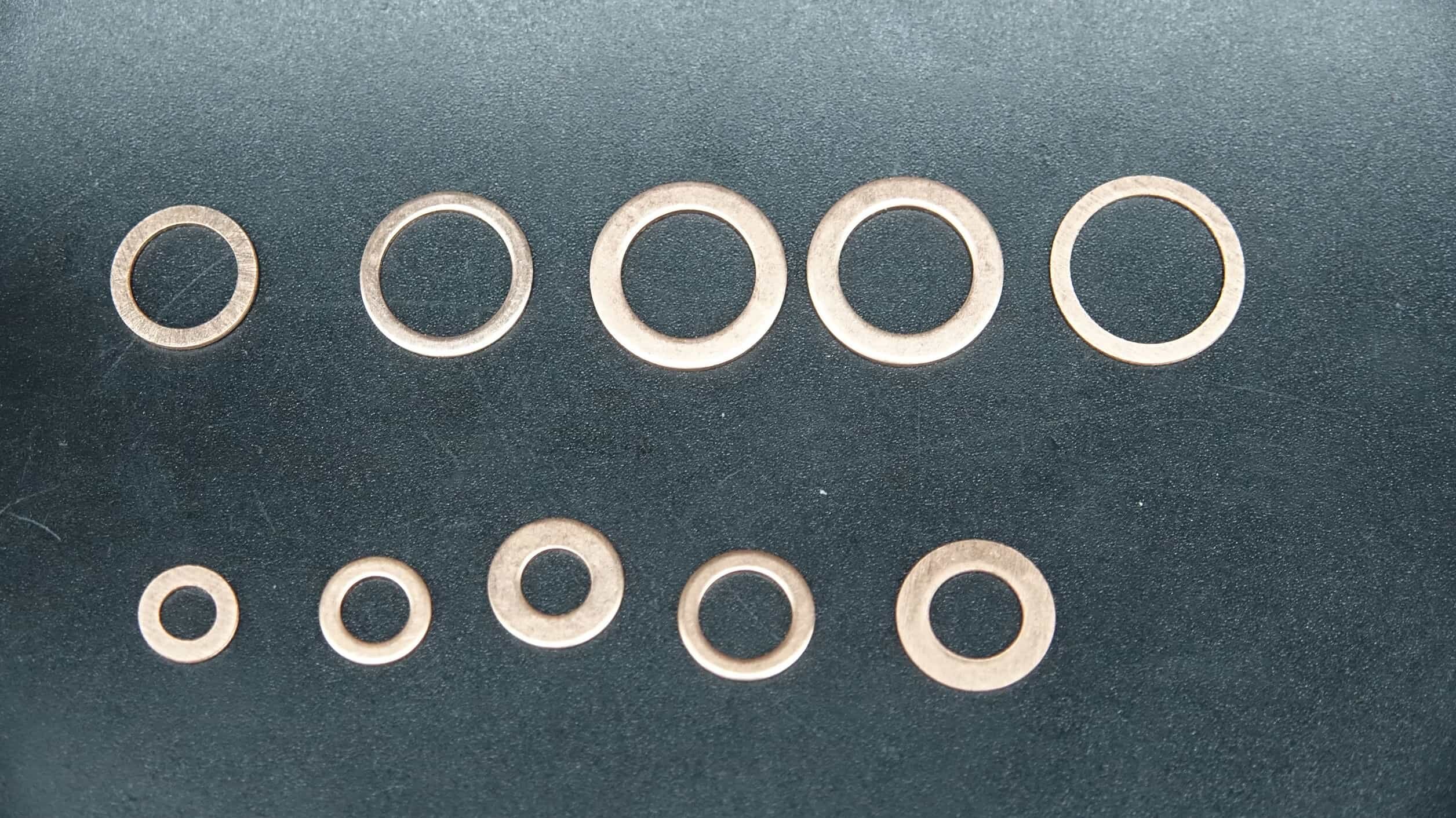 Медная шайба М6-М14, набор медные уплотнительные кольца 100 штук