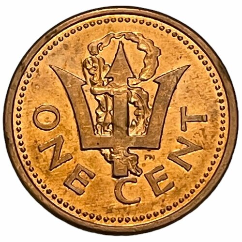 барбадос 1 цент 1991 г cu zn Барбадос 1 цент 2005 г.