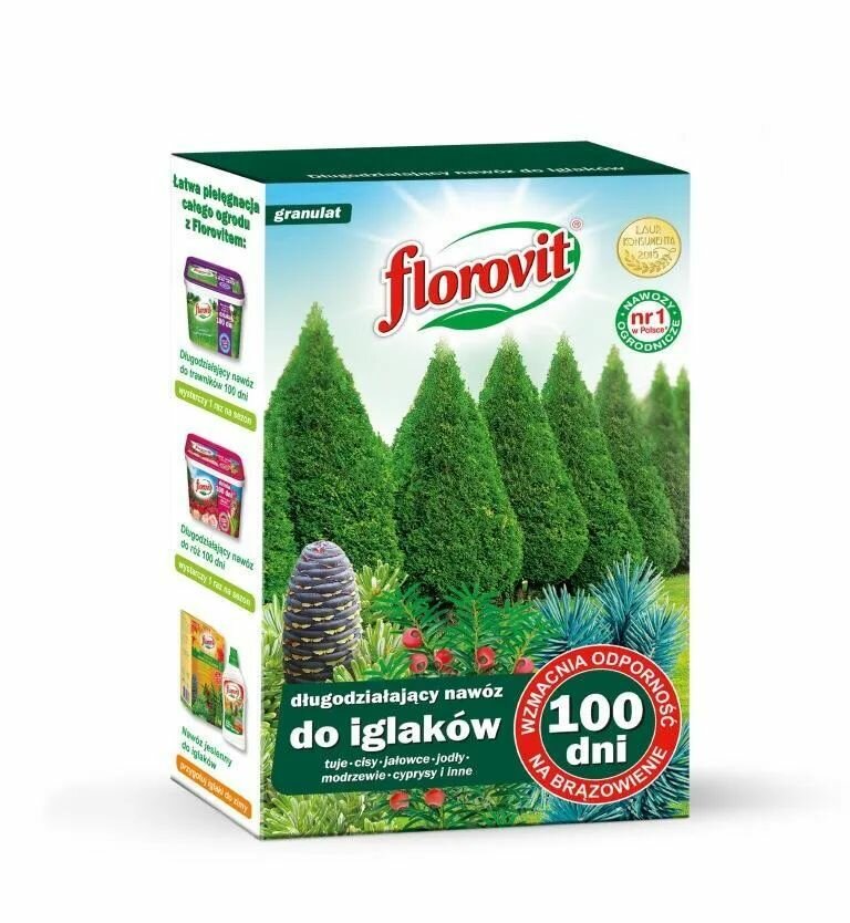 Florovit' гранулированное удобрение пролонг. действия для хвойных растений 100 дней, 1кг