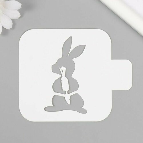 Трафарет пластиковый Зая 9х9 см 432₽