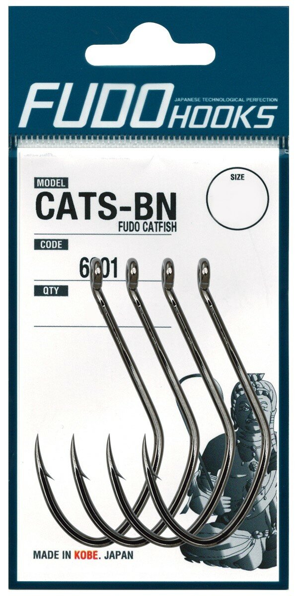 Крючки Fudo Catfish Cats-BN 6901 BN № 10/0 2шт.