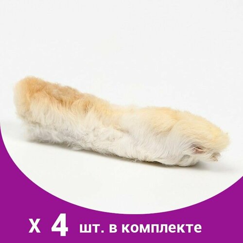 Игрушка-лакомство TitBit для кошек, лапка пушистая, 16 г (4 шт)