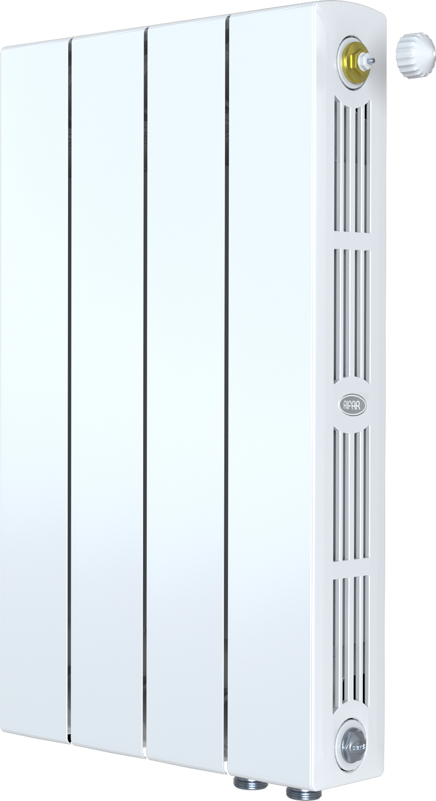 Радиатор биметаллический Rifar SUPReMO Ventil 500 4 секции, правое подключение RIFAR S500-4 VR