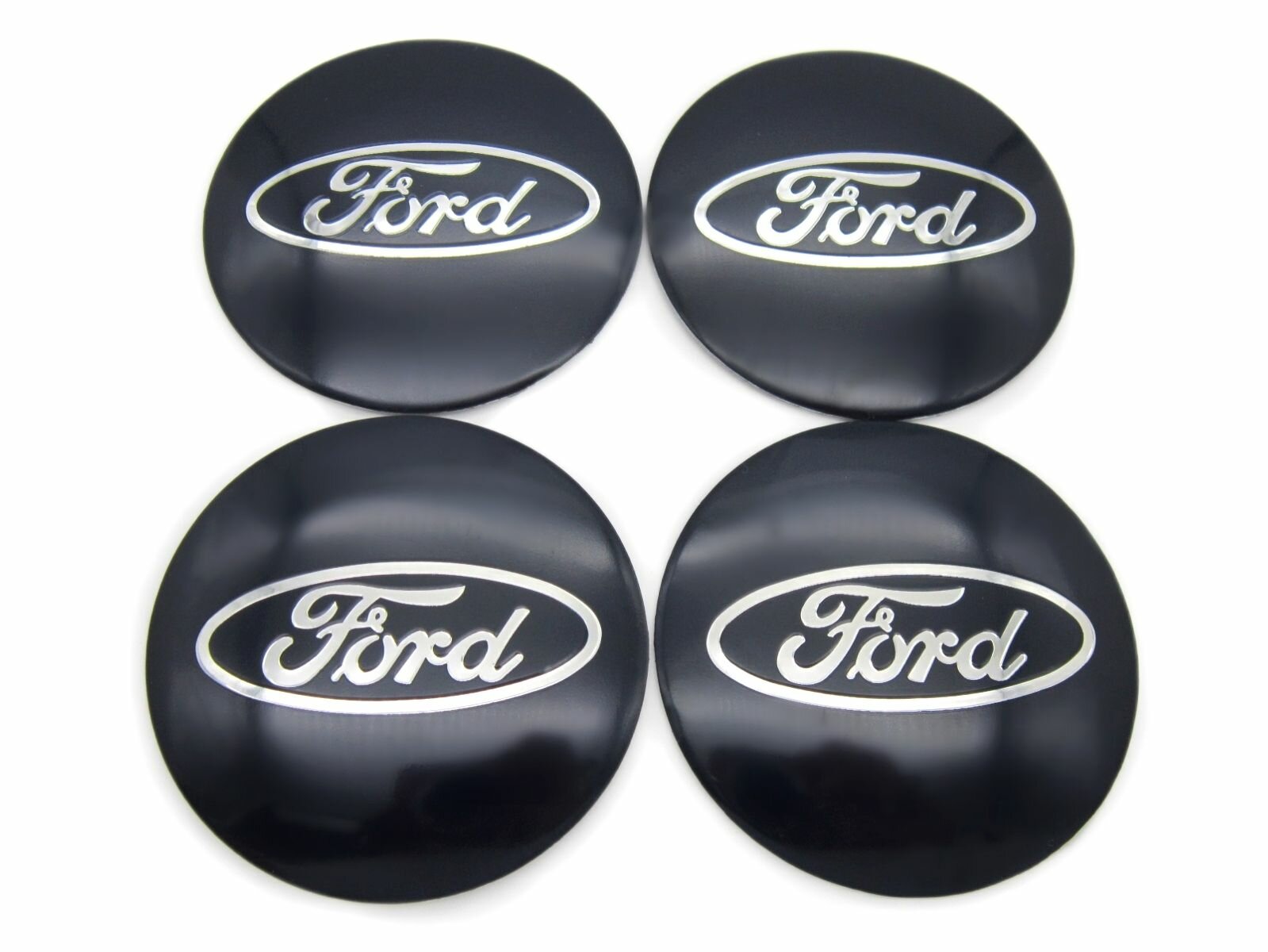 Наклейки на колесные диски Форд черные / Ford black D-65 mm