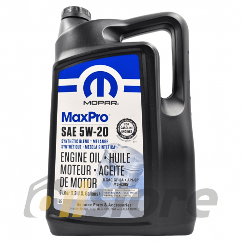 Моторное масло MOPAR MaxPro 5W-20, 5л