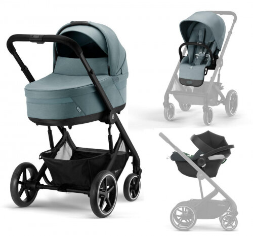 Коляска 3 в 1 Cybex 522005181 Balios S Lux BLK Sky Blue