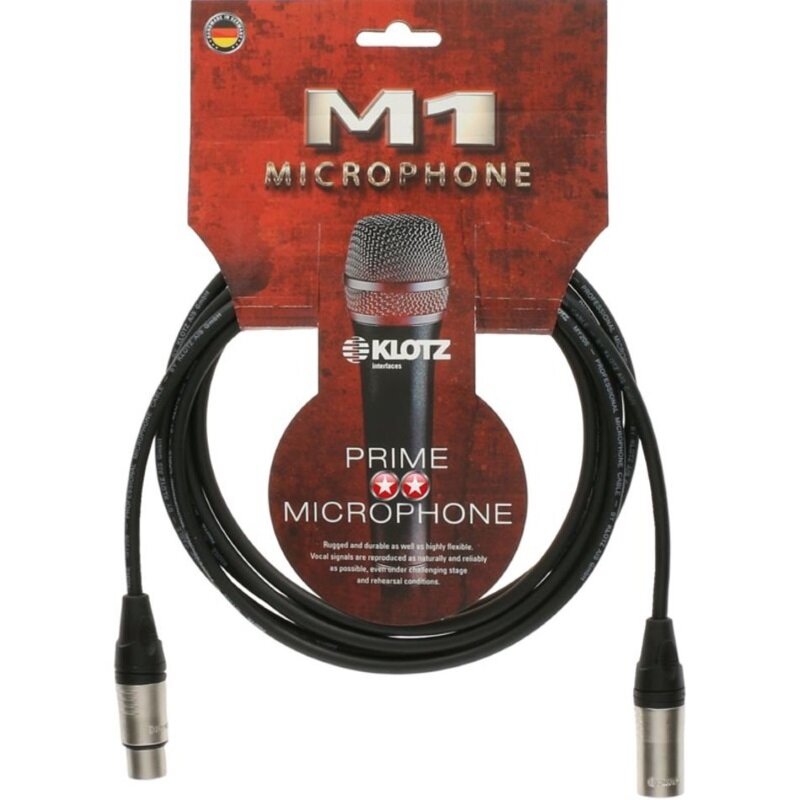 KLOTZ M1K1FM0300 готовый микрофонный кабель на основе MY206, XLR мама XLR папа, 3 м