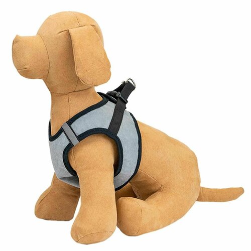 Шлейка для животных ZooM - Герда текстиль трехслойная М обхват груди 29-34 см серая 1 шт 1459₽