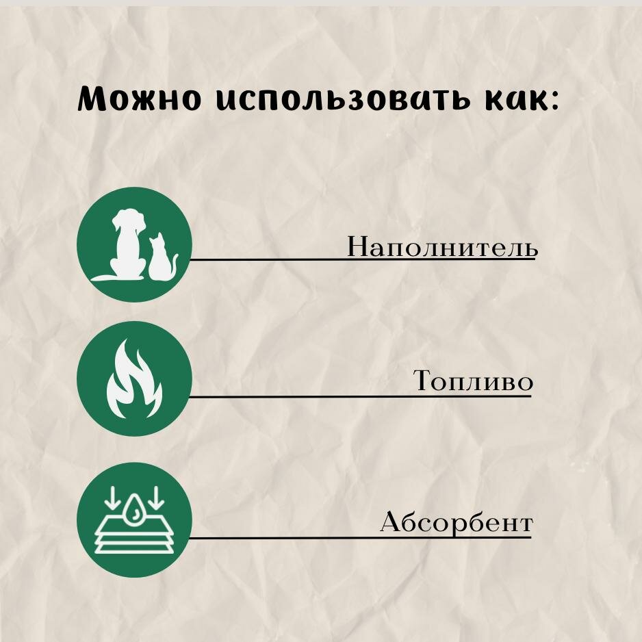 Наполнитель для кошачьего туалета древесный, смываемый для домашних животных 15 кг 55 литров — фото 1