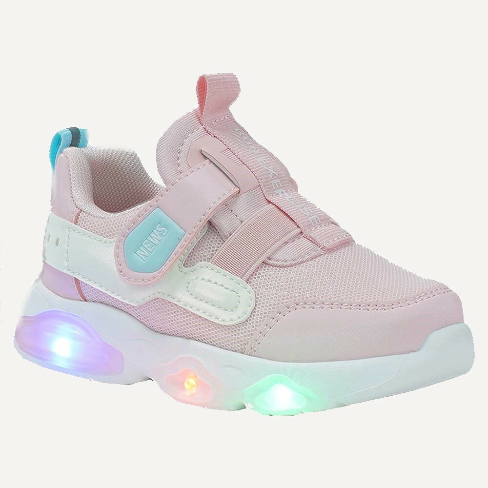 фото T-11087-B р.25 розовый Кроссовки для девочки со светящейся подошвой "Tom-Miki"