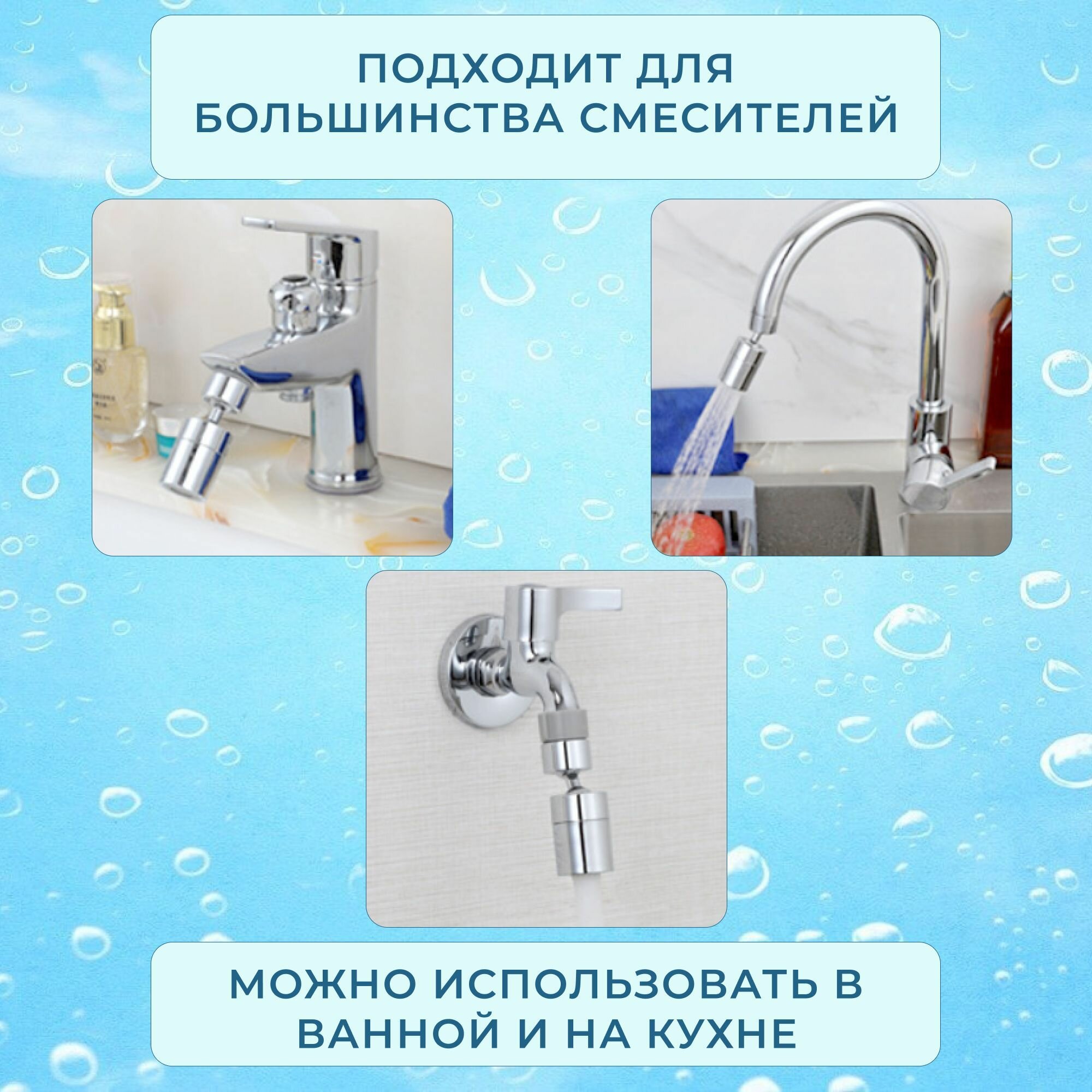 Насадки На Смесители Xiaomi Аэратор Looney для смесителя