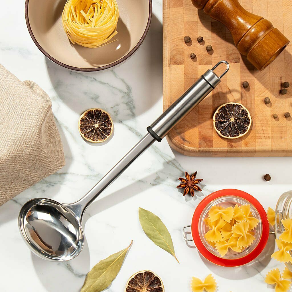 Половник нержавеющая сталь навеска Daniks Стандарт YW-KT006B-2/D-003