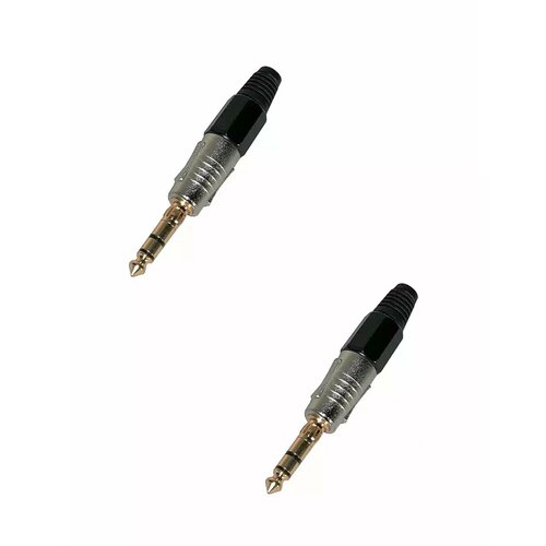 J150S Джек стерео кабельный 6.3 мм 2 шт.
