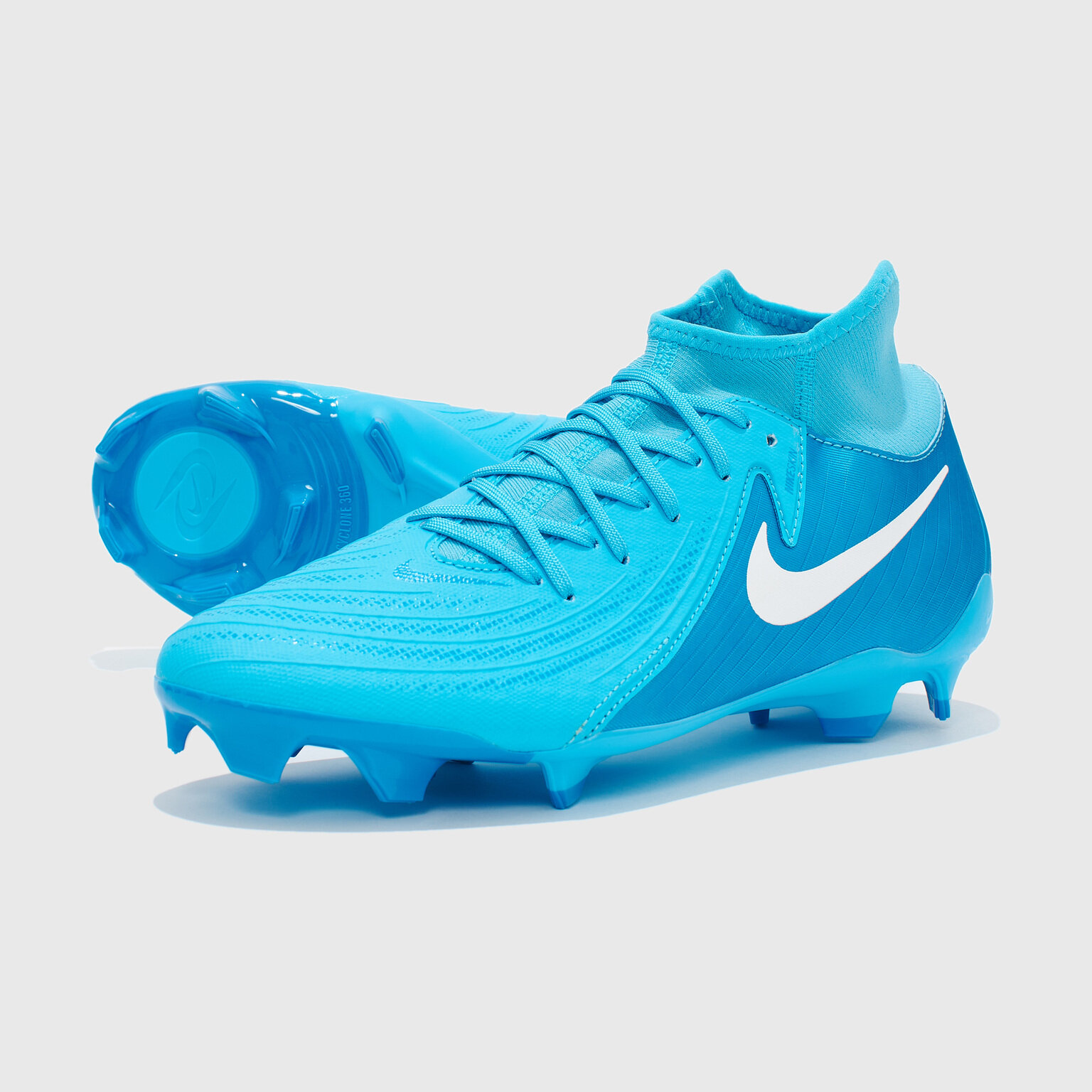 Бутсы NIKE, размер 10 US, голубой