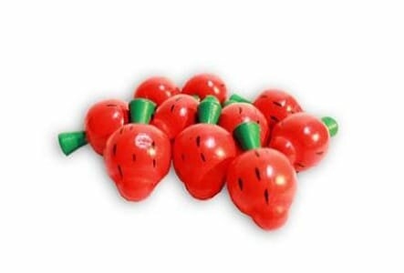 Деревянная Игрушка Учимся считать. Клубника (10шт в пакете от 3 лет) ИД-5920 (Рыжий кот)