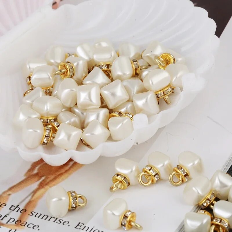 Бисер RESEN 8 мм цвет слоновой кости 8mm Arc-Shaped 20pcs