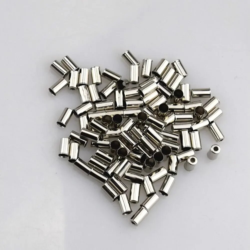 100 шт. наконечники троса переключения передач велосипеда 5 мм тормозной рычаг переключения передач Внутренний провод заглушки наконечники обжимы горный велосипед аксессуары Серебряный