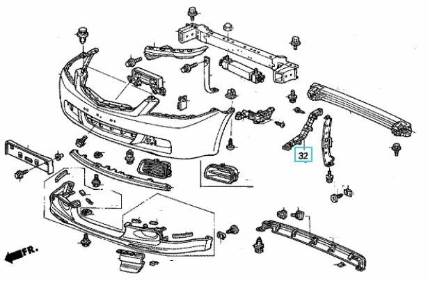 Вставка, прав. боковая часть задн. бампера (Оригинал)