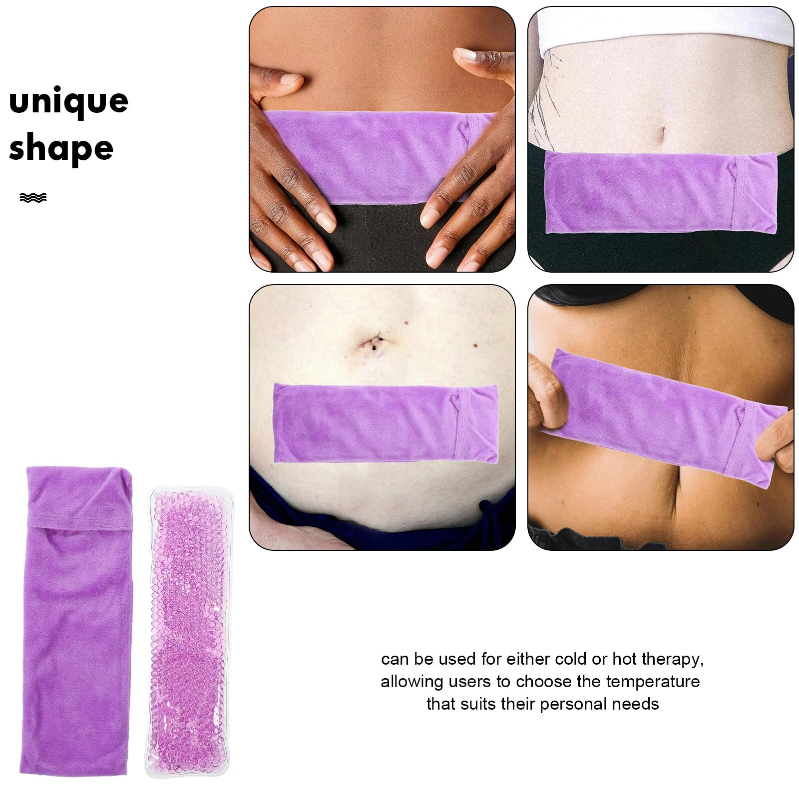 Изображение Холодный компресс для промежности фиолетовый, Purple, 23.50X7.20X0.50CM