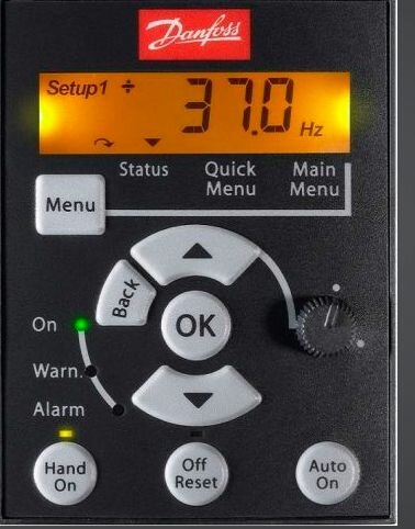 Панель управления LCP 12 с потенциометр Danfoss 132B0101
