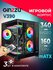 Корпус Ginzzu V390 mATX кубик RGB, закаленное стекло, вентиляторы...