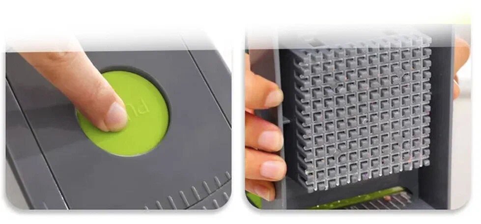 Универсальная и Многофункциональная Овощерезка 14 в 1 Измельчитель VIGGIE SLICER Терка комплект Контейнер Ситечко и нож для Очистки овощей — фото 1