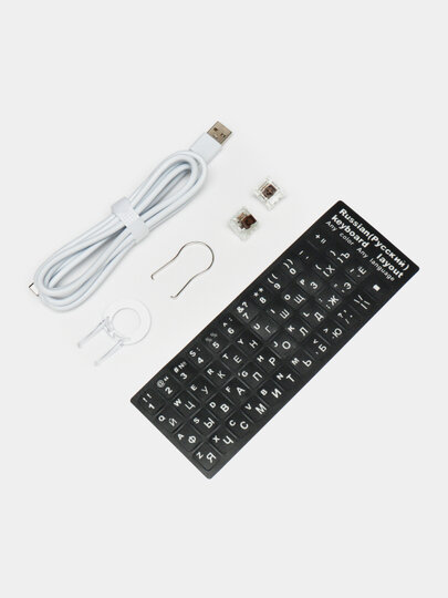 Игровая механическая клавиатура YINGBAO RUBBER A68, с RGB подсветкой Красный — фото 1