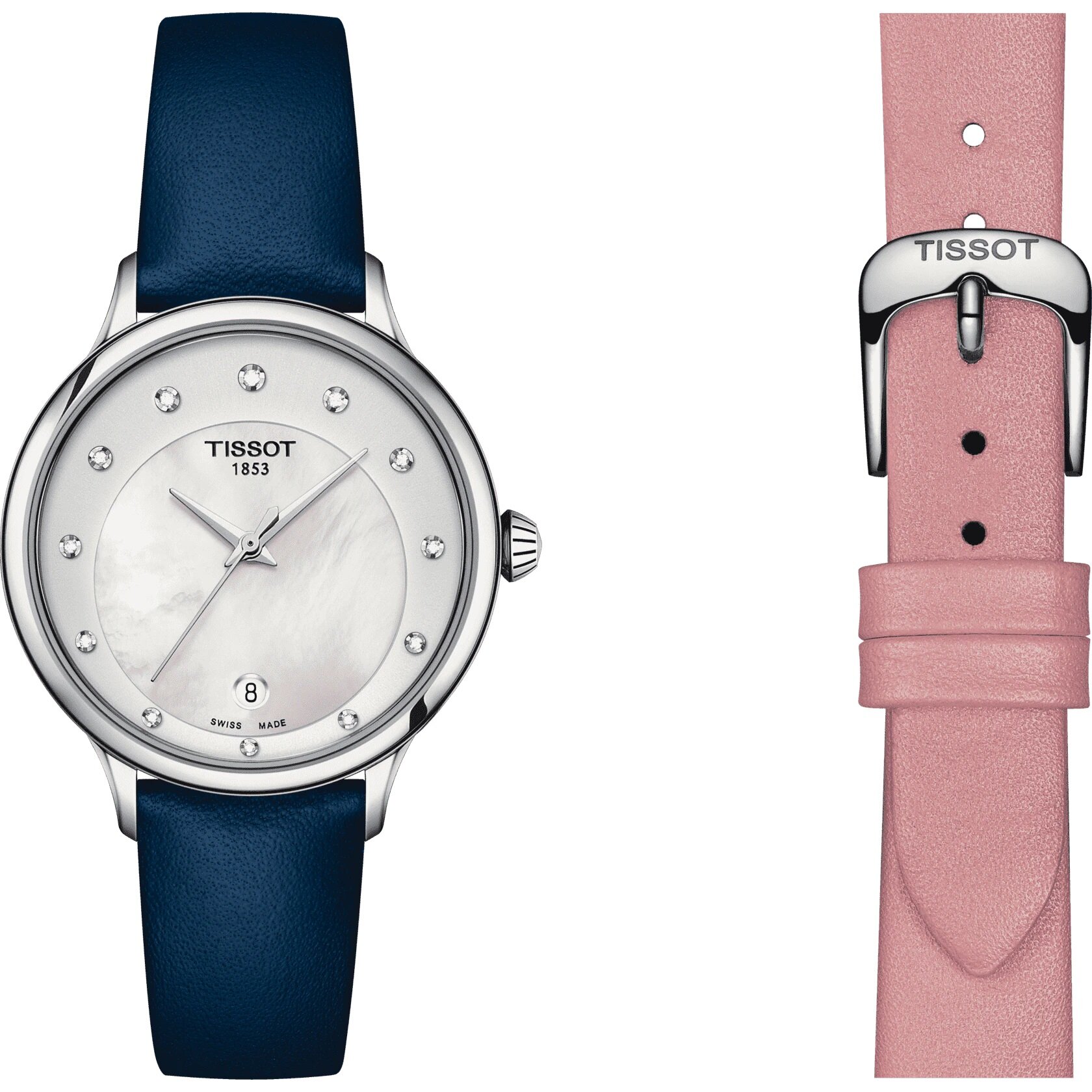 Наручные часы TISSOT T-Lady, перламутровый белый