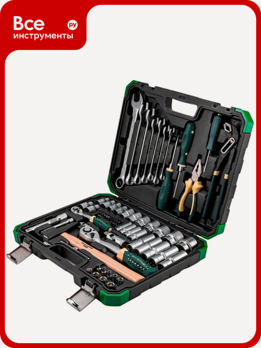 Изображение товара Набор инструментов Rockforce 74 предмета',', для любого автолюбителя и мастера