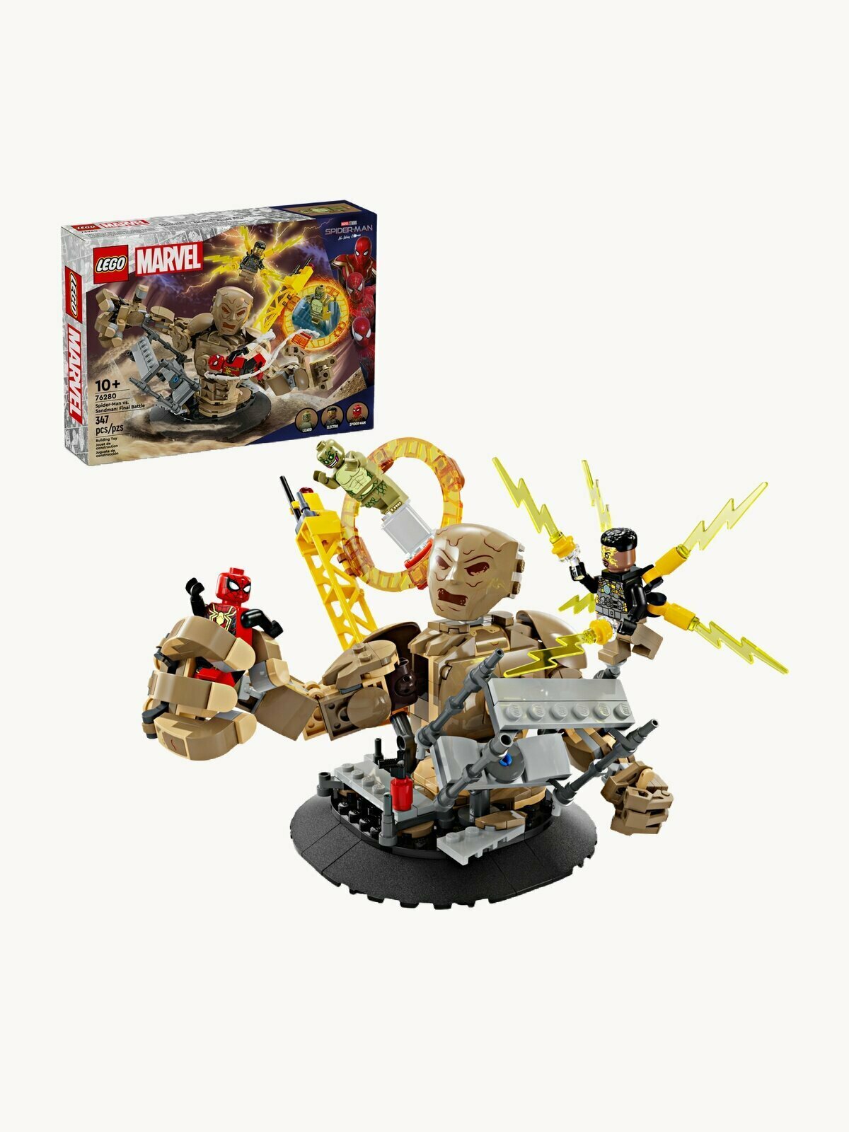Конструктор LEGO Super Heroes 76280 Человек-паук против Песочного человека: Последняя битва, 347 дет.