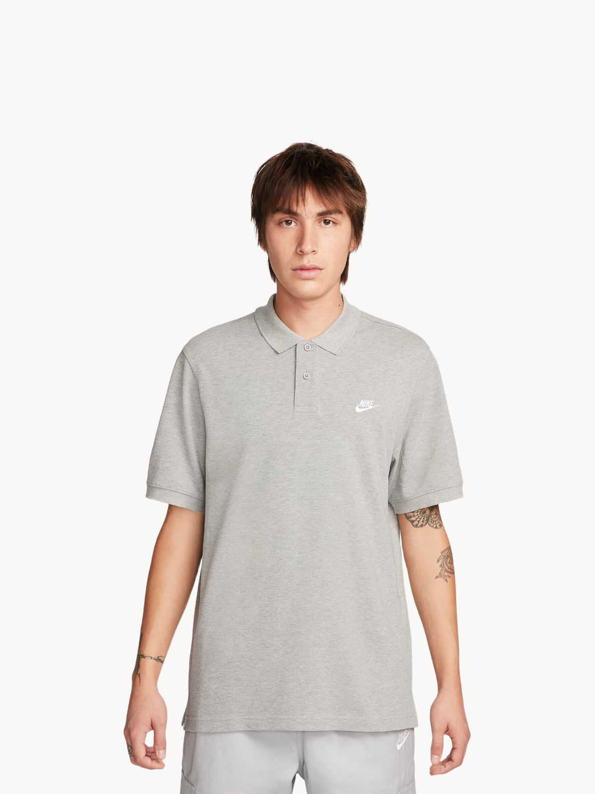 Поло спортивное NIKE Club, размер S, серый