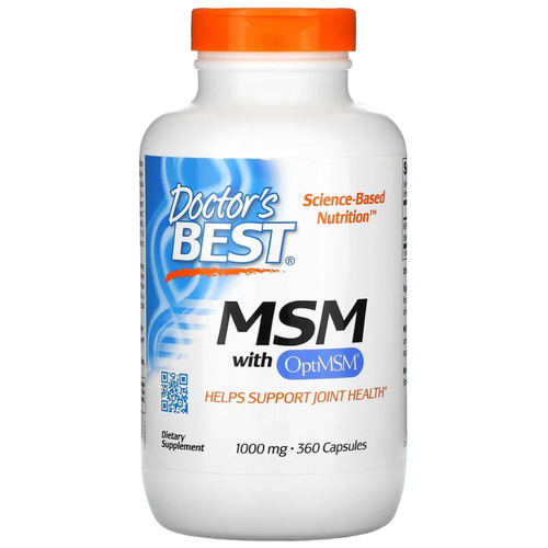 Doctor's Best, МСМ с OptiMSM, 1000 мг, 360 капсул