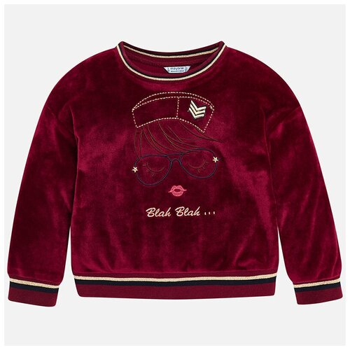 Пуловер Mayoral, размер 5(110), розовый, красный пуловер mayoral размер 110 5 лет экрю