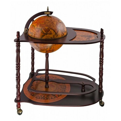 Глобус-бар напольный со столом Ptolemaeus d=33 см, 70*45*86 см