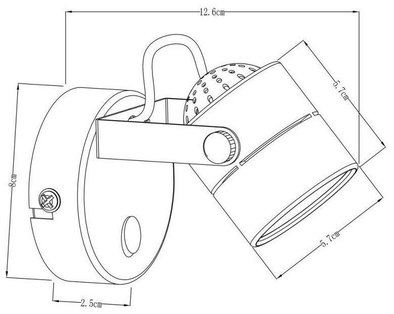 Спот Arte Lamp Lente A1310AP-1BK