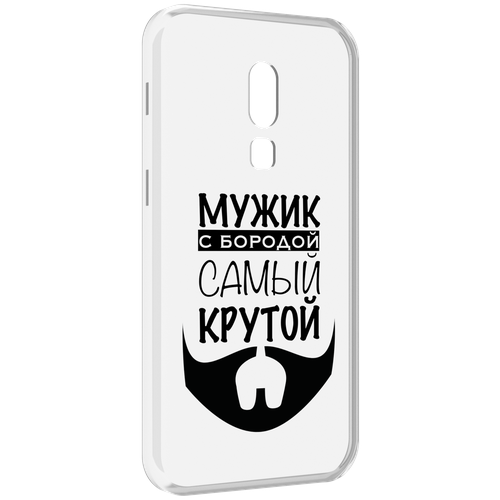 Чехол MyPads крутой-мужик-с-бородой мужской для Meizu V8 задняя-панель-накладка-бампер