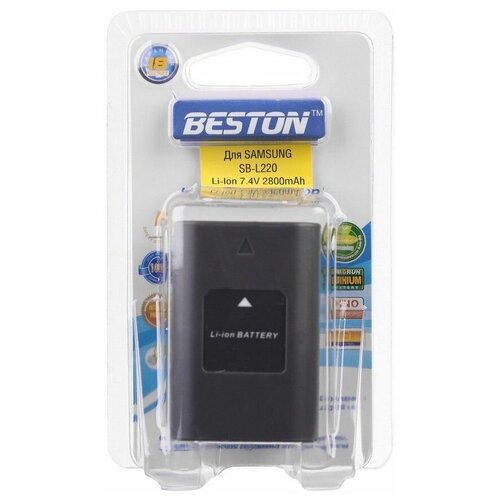 Аккумулятор BESTON для видеокамер SAMSUNG BST-SB-L220 (SB-L110, SB-L160, SB-L320, SB-L480), 7.4 В, 2800 мАч аккумулятор beston для видеокамер samsung bst sb lsm80 sb lsm160 sb lsm320 7 4 в 750 мач