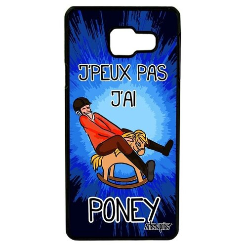 фото Красивый чехол на смартфон // galaxy a3 2016 // "не могу - у меня пони!" прикольный юмор, utaupia, синий